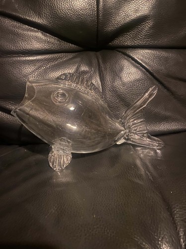 Blenko glass fish vase - fish,