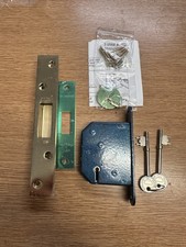 Secure fast 5 Lever Mortice Deadlock 64MM Brass