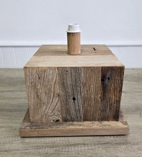 Large Driftwood Table Lamp / Cube Fully Working Gorgeous Light 