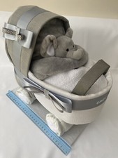 PRAM NAPPY CAKES IN 2 SIZES ,BABY GIFT ,BABY SHOWER BOY , GIRL , UNISEX