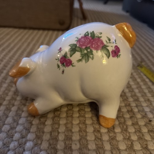 Large ceramic decorative pig - decorative,