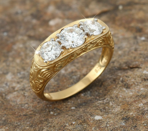 9ct yellow gold gents - 9ct,