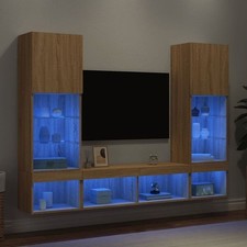 5 PC TV Wall Units with LED