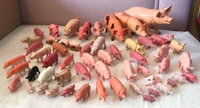 Vintage 50 Plastic Rubber Pigs