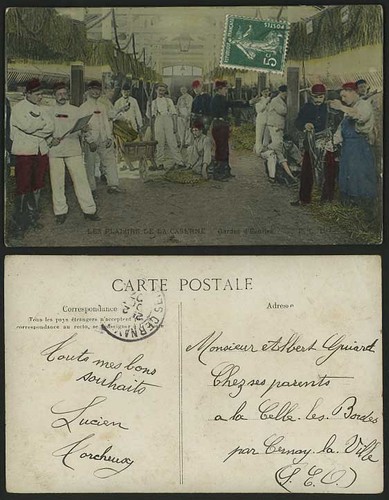 Military 1907 postcard - military,