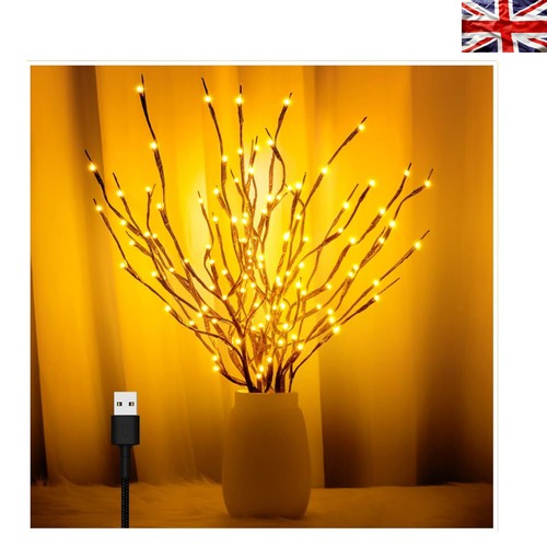 Warm white pack led twig - white,