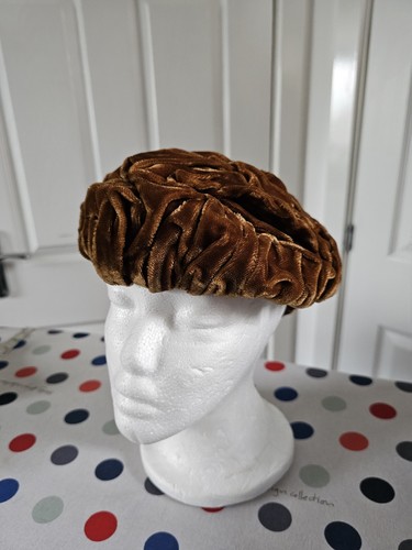 Vintage velvet turban - velvet,