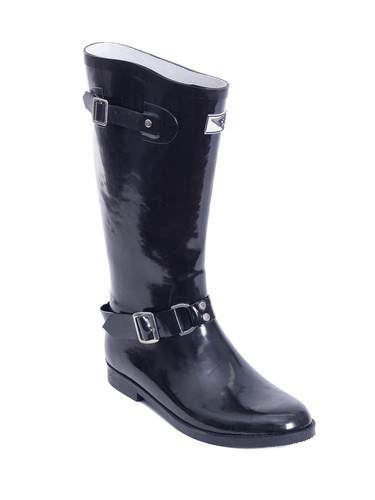 Women rubber rain boots - rubber,