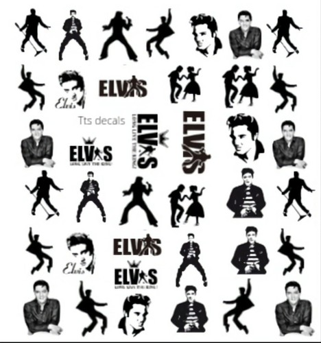Elvis nail art water - water, slide