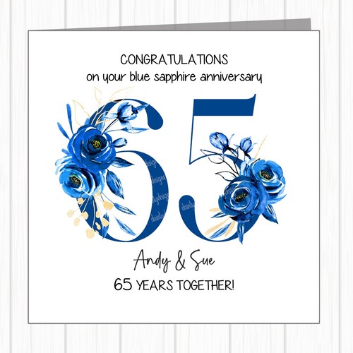 Personalised 65th wedding - personalised,
