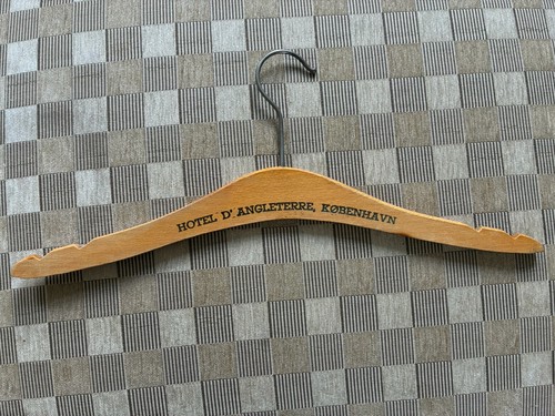 Vintage wooden coat hanger - wooden,