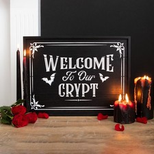 Welcome To Our Crypt Framed