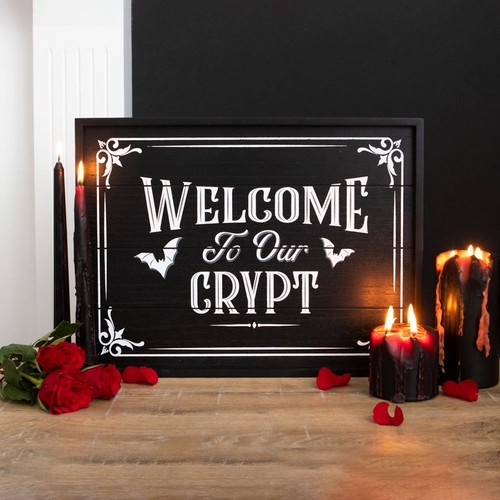 Welcome our crypt framed - to,