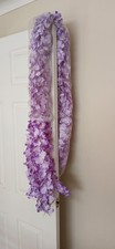 5 Lilac Artificial Flower Garlands 195cm long each. Wedding/Party New unused