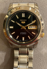 Seiko 5 Automatic Black Dial Stainless Steel Bracelet Men’s Watch SNKK17K1