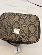 GUESS dark brown Vanity bag/