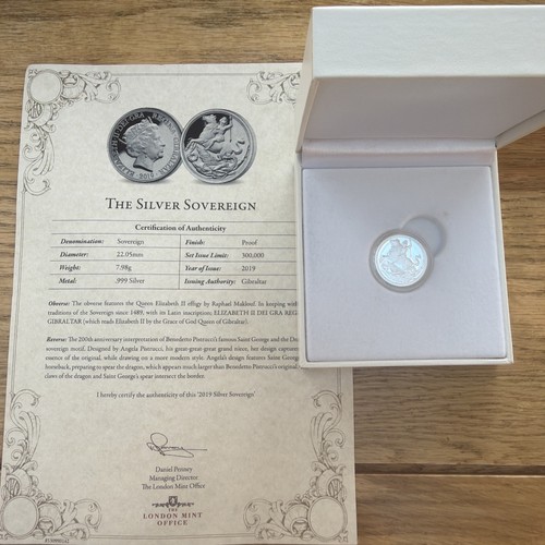 Gibraltar 2019 999 silver - gibraltar,