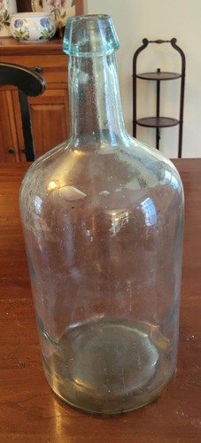 Antique large aqua - antique, glass
