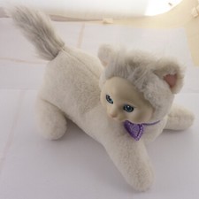 Kitty Surprise Plush Lavender White Cat Soft Toy Doll NO KITTENS :( w/ Collar