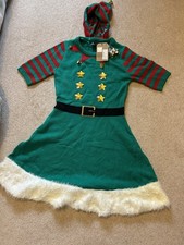 Ladies Christmas Elf Dress Xs