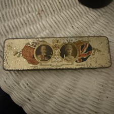1935 Silver Jubilee King George V & Queen Mary Commemorative Cigarette Tin