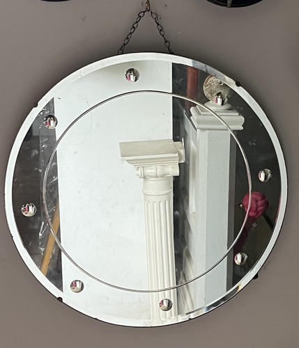 Art deco 1930s round frameless - deco,