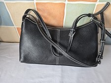 Marks And Spencer Small Blacl Leather Handbag