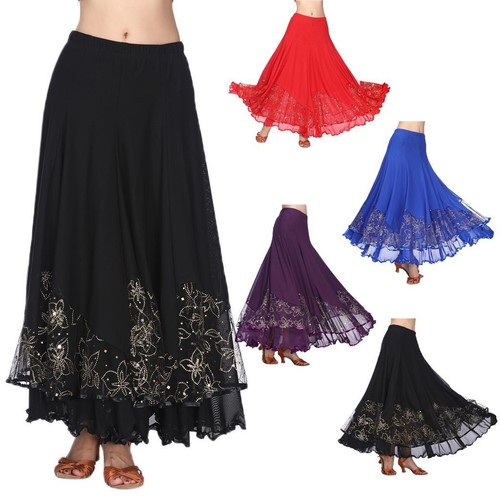 Long flamenco skirt sequined - long,