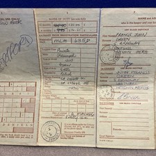 TRIUMPH HERALD ESTATE 1200 1966 CLASSIC VINTAGE RF60 LOGBOOK MEMORABILIA