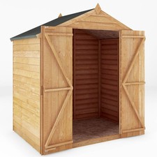 6x4 wooden garden shed double - garden,