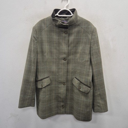 Musto angora wool green - angora, check