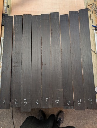 Indian ebony bass fingerboard - bass,