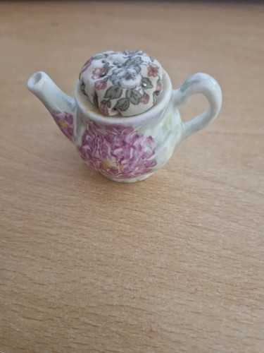 Antique pin cushion teapot - antique,