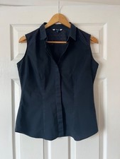 Next ladies navy blue sleeveless top size 10
