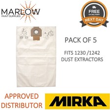 Mirka 8999100211 Vacuum Dust Extraction / Extractor Machine Bags 1230 Fleece 5PC