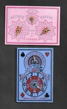Vintage card markers bezique - markers,