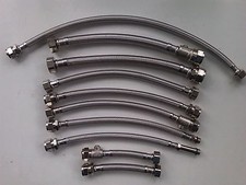 FLEXIBLE TAP CONNECTORS 15MM 22MM ALL TYPES  1/2 3/8 M10  M12  