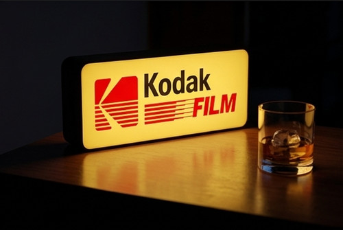 Kodak film light box sign - box,
