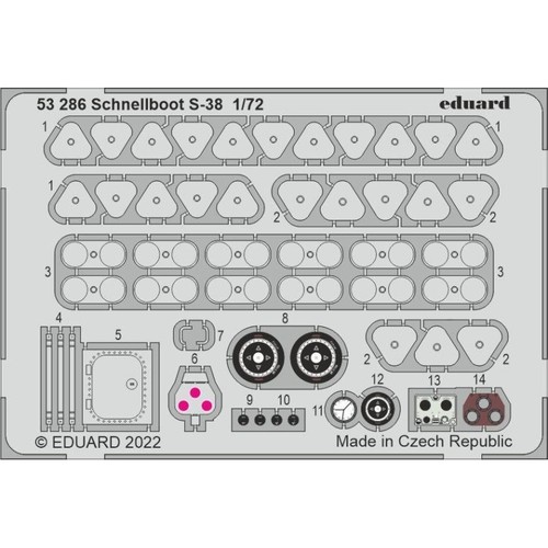 Eduard 53286 speedboat 38 - speedboat, s-38