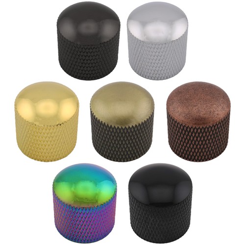 Metal domed top knurled - metal,
