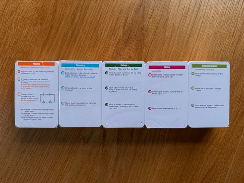 Gcse revision cards - revision, physics