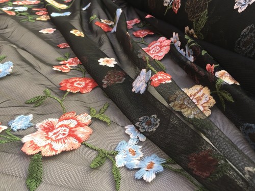Embroidered french lace - embroidered,