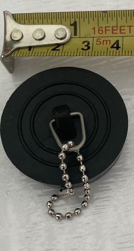 Small black sink plug - 1,