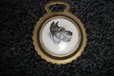 Ceramic Centre Horse Brass Schnauzer