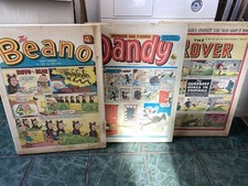 Set of 3 vintage comic canvases - Beano, Dandy and Rover