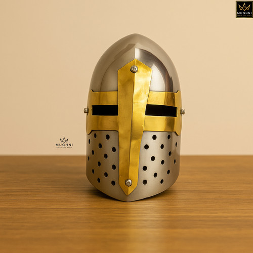 Miniature brass crusader - miniature,