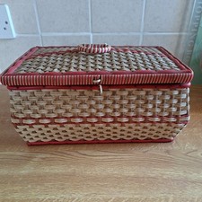 Vintage Sewing Basket Storage