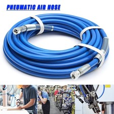 New 15m 50FT Rubber Air Hose Line For Air Compressor Tools 1/4" BSP 900psi Blue