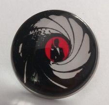 James Bond 007 metal pin badge