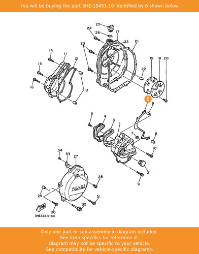 Yamaha gasket crankcase - yamaha, cover
